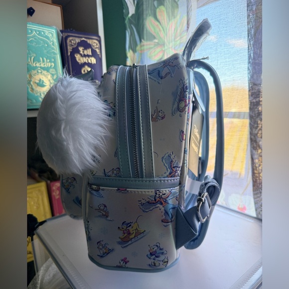 Loungefly Disney Mickey and Friends Snow Mini Backpack and Ears NWT - Picture 4 of 7